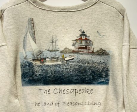 Martin Barry Art - Chesapeake Bay Thomas Point T-Shirt