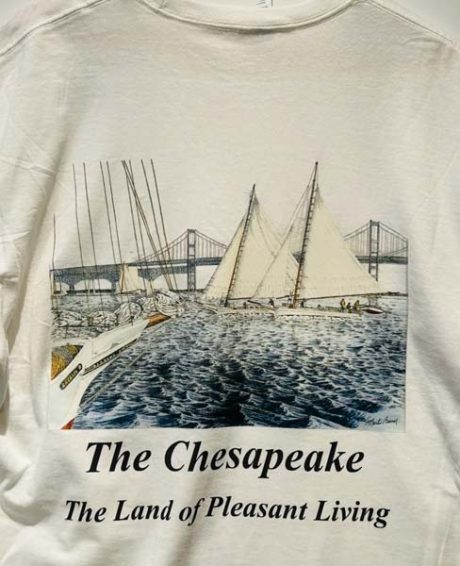 Martin Barry Art - Chesapeake Bay, Bay Bridge T-Shirt