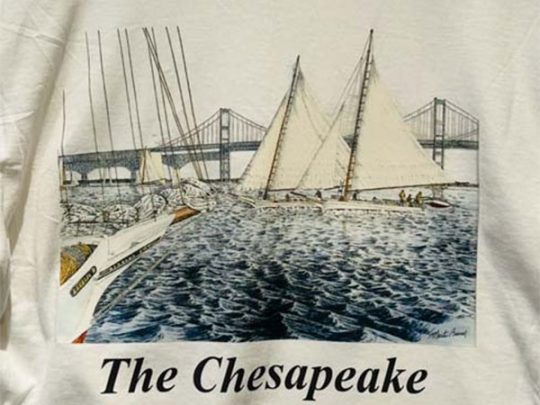 Martin Barry Art - Chesapeake Bay, Bay Bridge T-Shirt